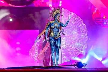 Tapicería Peñate, de Telde, se lleva el tercer premio del concurso de Maquillaje Corporal de 'Studio 54'/Lpcarnaval.